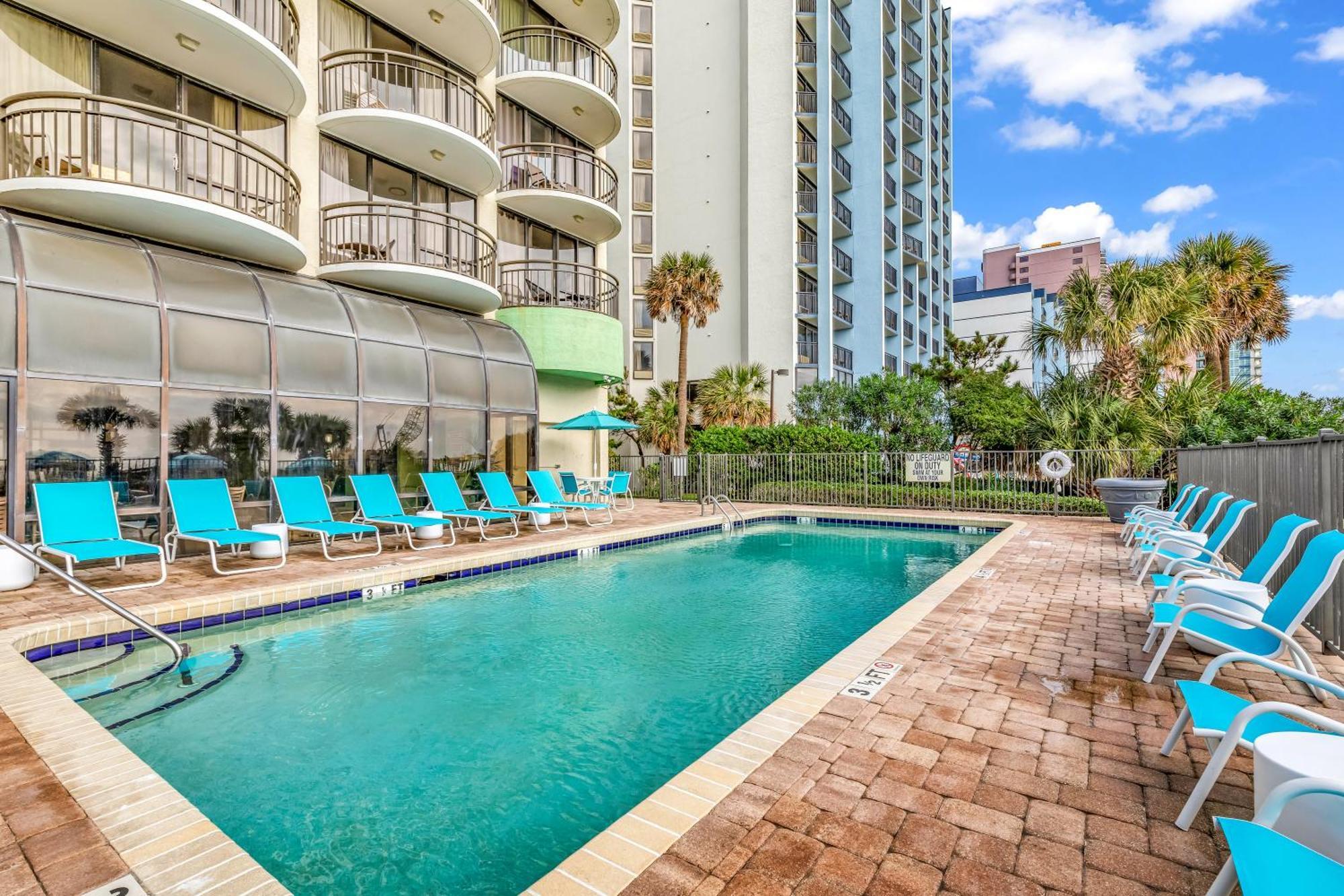 מירטל ביץ' Ocean View Double Suite! Sleeps 4 Meridian Plaza 705 מראה חיצוני תמונה